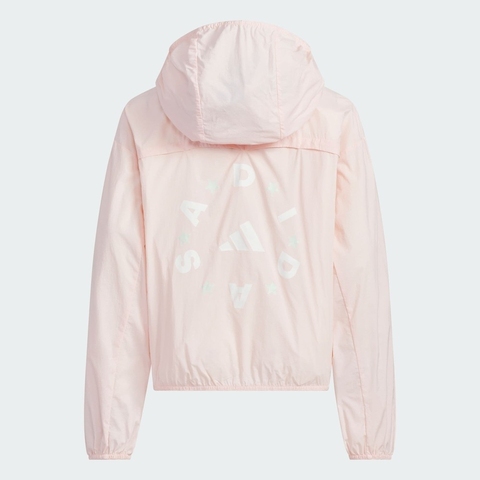 adidas阿迪达斯2025女大童JG LW WV JKT梭织连帽外套JL7541