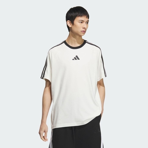 adidas阿迪达斯2025男子M 3S TEE1针织无领短TKC3867