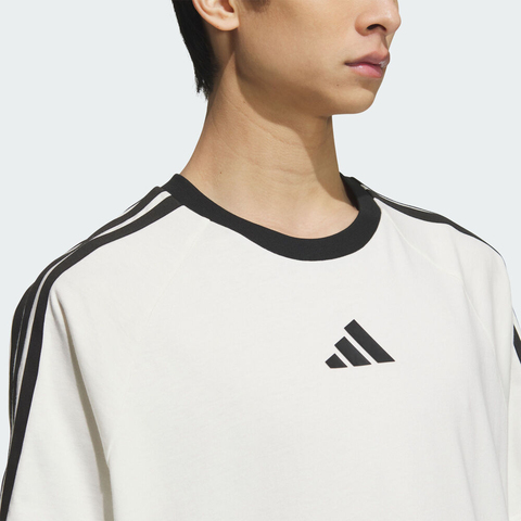 adidas阿迪达斯2025男子M 3S TEE1针织无领短TKC3867