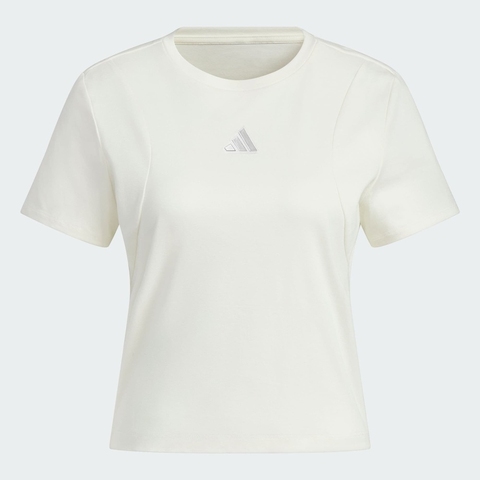 adidas阿迪达斯2025女子MT SS TEE针织无领短TJM8819