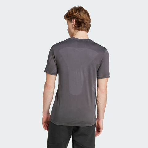 adidas阿迪达斯2025男子GYM+ SML TEE针织无领短TJN0568