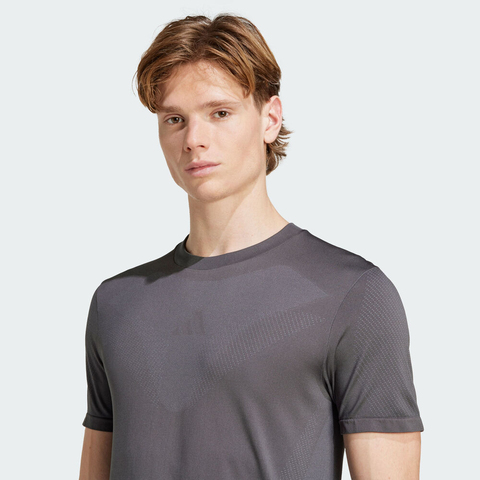 adidas阿迪达斯2025男子GYM+ SML TEE针织无领短TJN0568