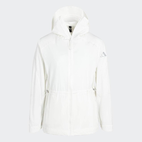 adidas阿迪达斯2025女子MT UPF SHACKET梭织连帽外套JM8828