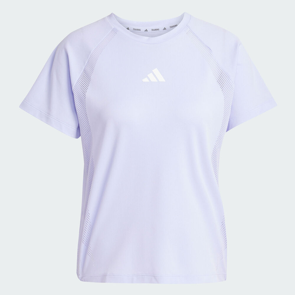 adidas阿迪达斯2025女子ALL GYM T-SHIRT针织无领短TJE6201