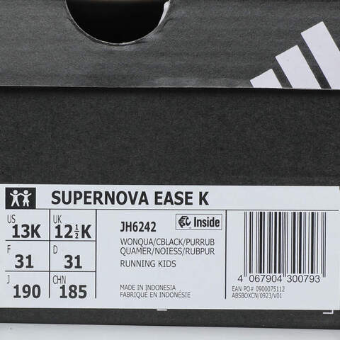 adidas阿迪达斯2025女小童SUPERNOVA EASE K跑步常规JH6242
