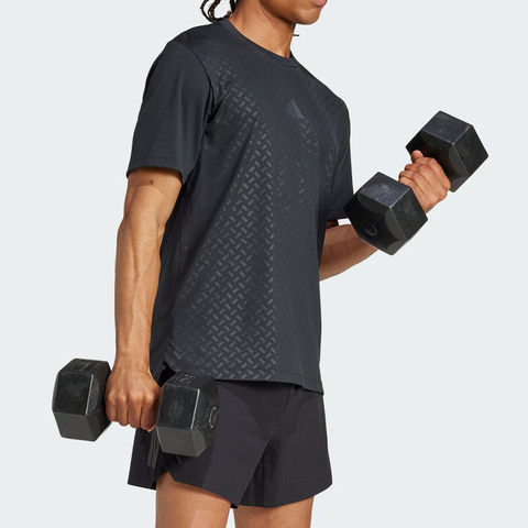 adidas阿迪达斯2025男子POWER 3S TEE针织无领短TJI8215