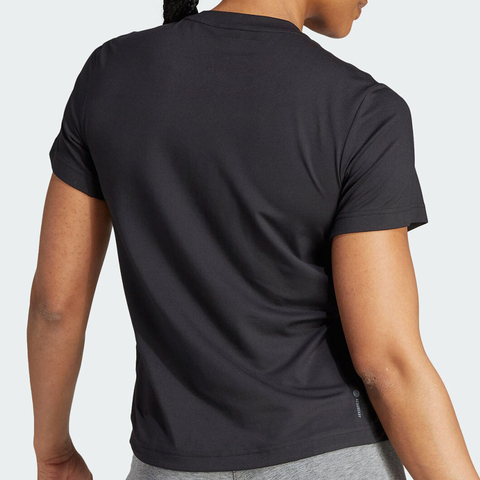 adidas阿迪达斯2025女子D2T TEE针织无领短TIA7748