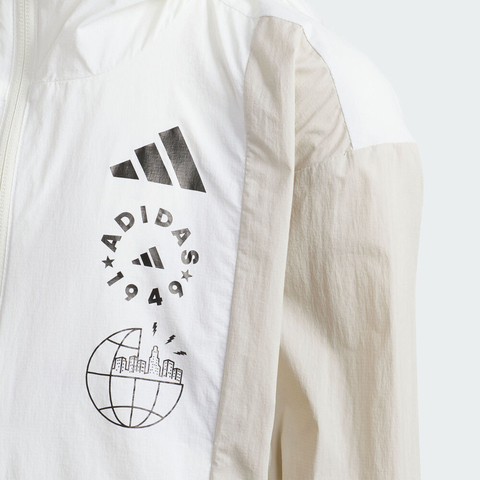 adidas阿迪达斯2025男小童LB LW WV JKT梭织连帽外套JL7558