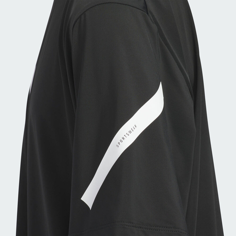 adidas kids阿迪达斯小童2025男大童Z.N.E SS TEE针织无领短TJW7062