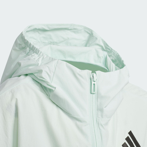 adidas阿迪达斯2025女小童LG LW WV JKT梭织连帽外套JL7573