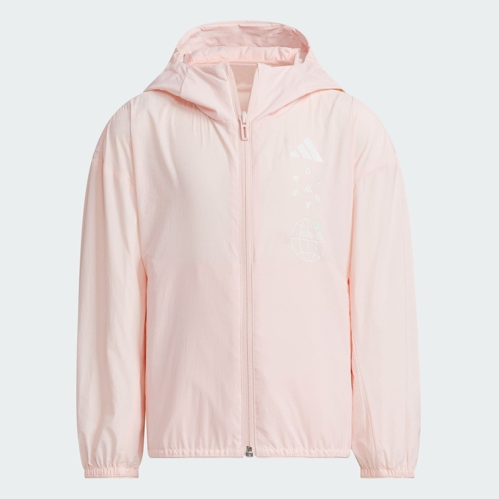 adidas阿迪达斯2025女小童LG LW WV JKT梭织连帽外套JL7574