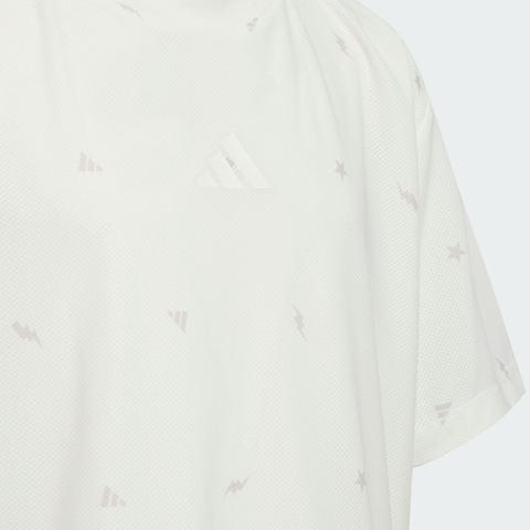 adidas kids阿迪达斯小童2025男大童JB PES SS TEE梭织无领短TJL7518