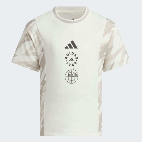 adidas kids阿迪达斯小童2025男小童LB GFX SS TEE针织无领短TJL7560