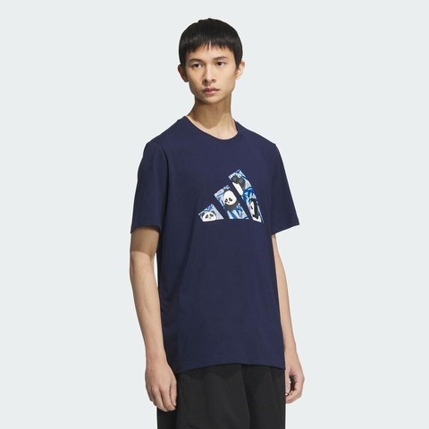 adidas阿迪达斯2025男子M CAMO LOGO TEE针织无领短TKC3371