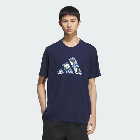 adidas阿迪达斯2025男子M CAMO LOGO TEE针织无领短TKC3371