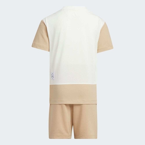adidas阿迪达斯2025男小童LK TEE KN SET短袖套服JL7563