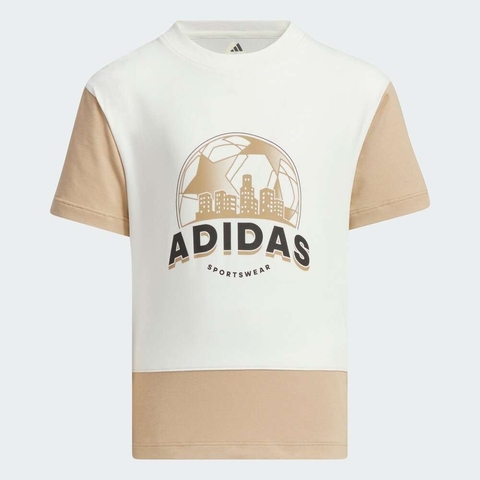 adidas阿迪达斯2025男小童LK TEE KN SET短袖套服JL7563