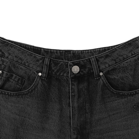 adidas阿迪达斯2025女子DENIM BN PANT牛仔长裤JX9213