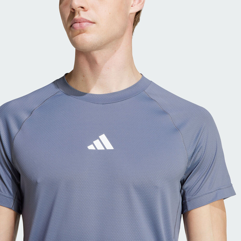 adidas阿迪达斯2025男子GYM+ TEE CHINA针织无领短TJY9513