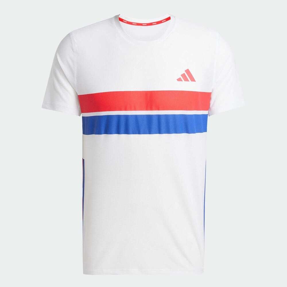 adidas阿迪达斯2025男子ADIZERO R TEE M梭织无领短TJD7315
