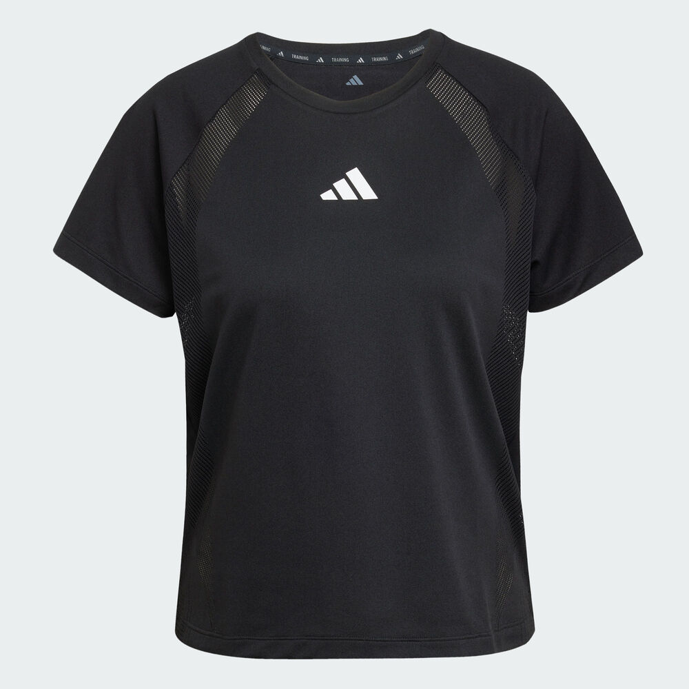 adidas阿迪达斯2025女子ALL GYM T-SHIRT针织无领短TJE6200