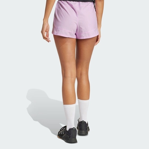 adidas阿迪达斯2025女子PACER WVN HIGH梭织短裤JD2290