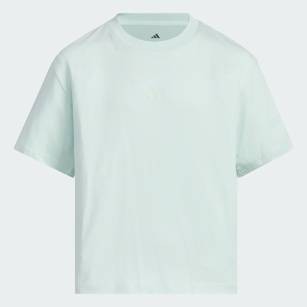 adidas kids阿迪达斯小童2025女大童JG CO SEE TEE针织无领短TJL7543