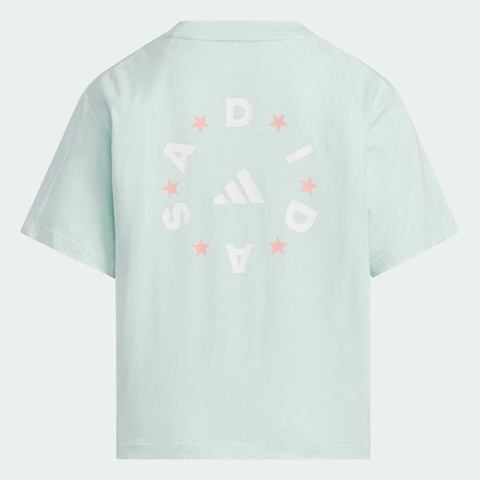 adidas kids阿迪达斯小童2025女大童JG CO SEE TEE针织无领短TJL7543