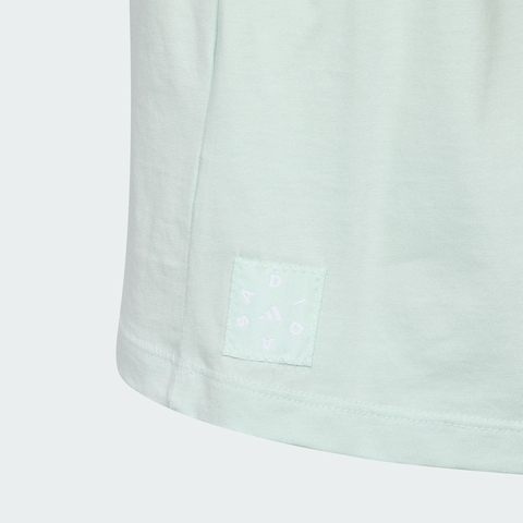 adidas kids阿迪达斯小童2025女大童JG CO SEE TEE针织无领短TJL7543