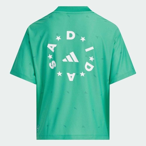 adidas kids阿迪达斯小童2025男大童JB PES SS TEE梭织无领短TJL7520