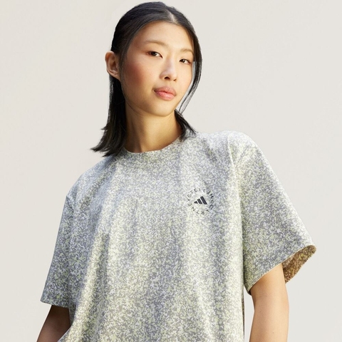 adidas阿迪达斯2025女子aSMC P LOOS TEE针织无领短TJD7952