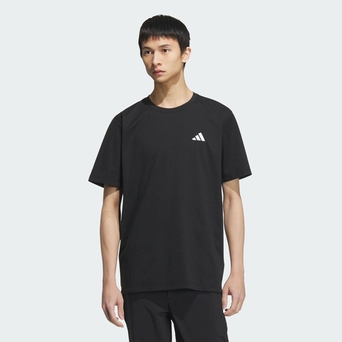 adidas阿迪达斯2025男子FI MH SS TEE梭织无领短TKC3090