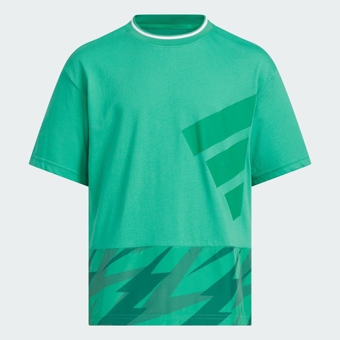 adidas kids阿迪达斯小童2025男大童JK CO SS TEE针织无领短TKA1007