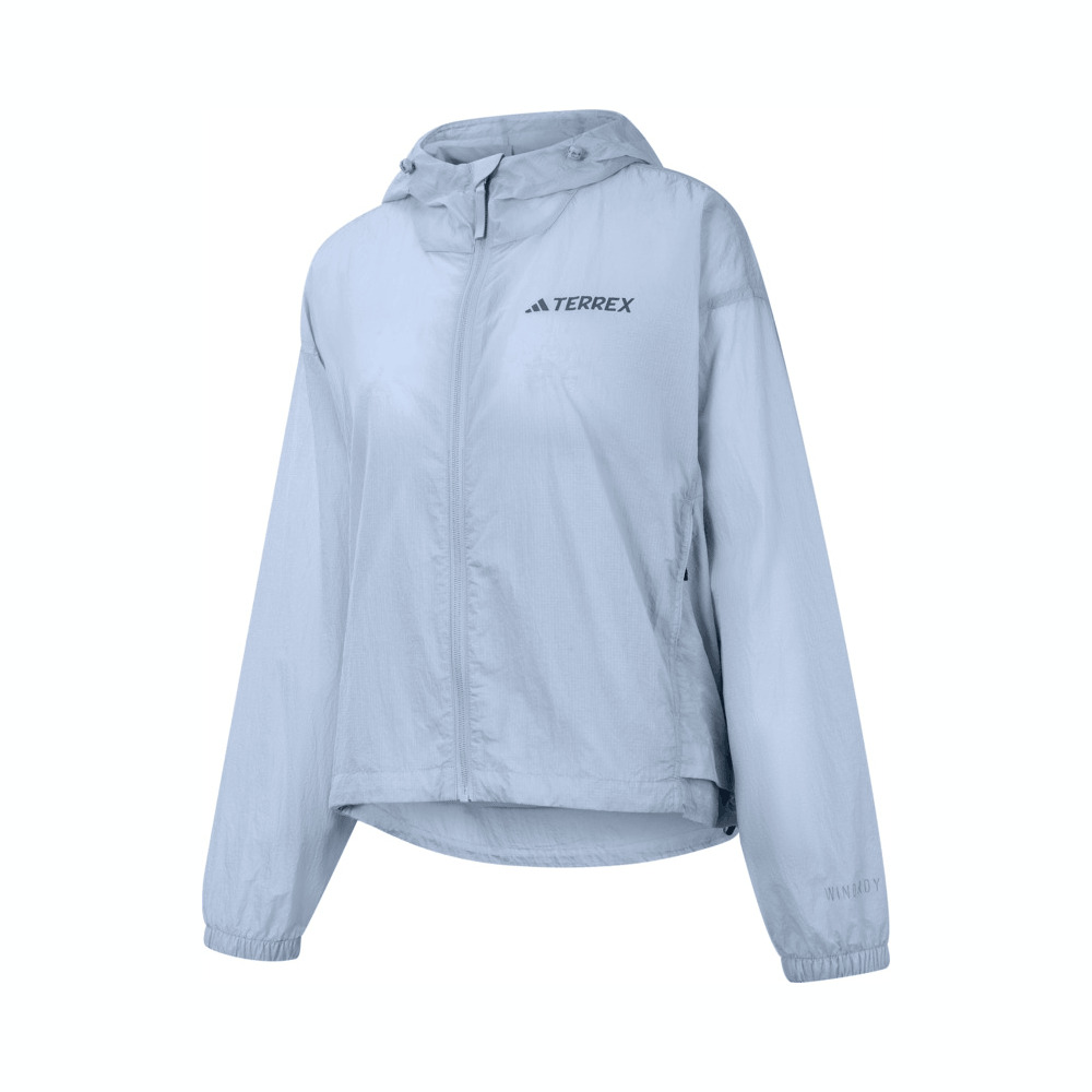 adidas阿迪达斯2025女子MT W W.R TSN JK梭织连帽外套JD5939