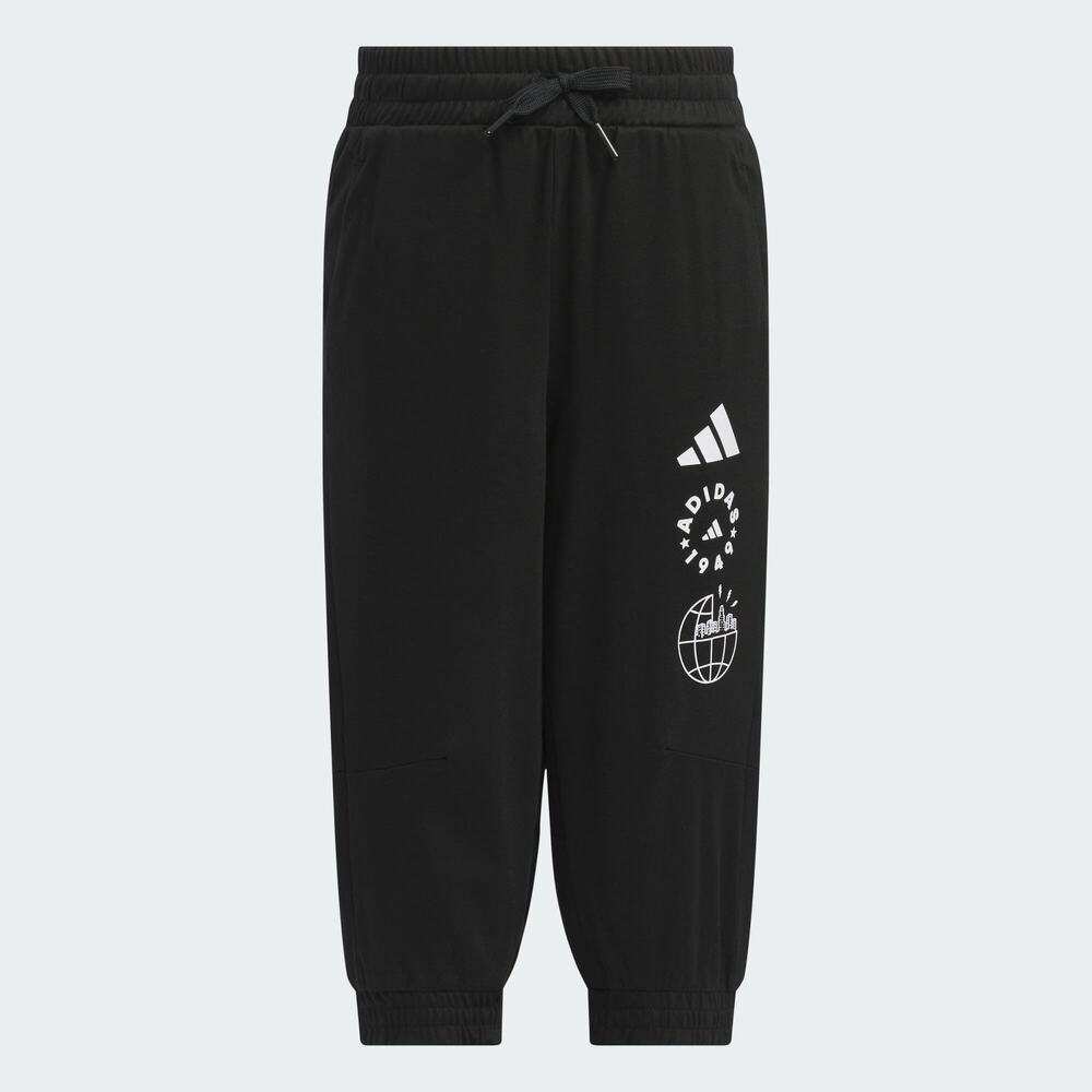 adidas kids阿迪达斯小童2025男小童LK KN 3/4 PNT针织中裤JL7572