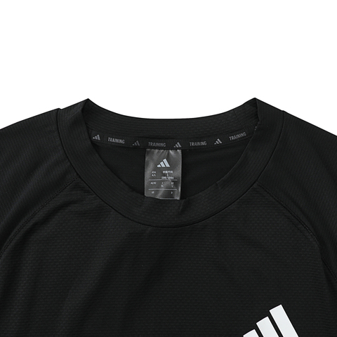 adidas阿迪达斯2025男子GYM+ 3S TEE针织无领短TJW9729
