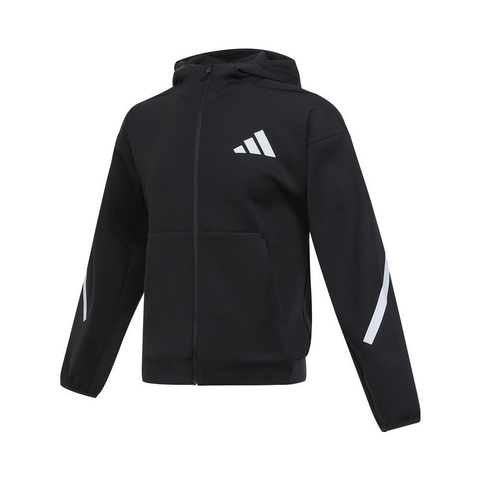 adidas阿迪达斯2025男大童Z.N.E JACKET针织连帽外套JL9281