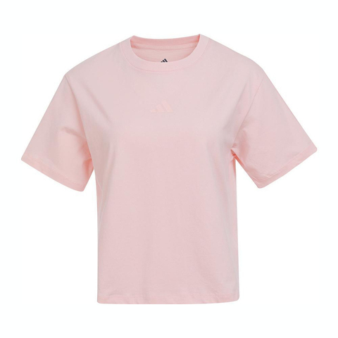 adidas阿迪达斯2025女大童JG CO SEE TEE针织无领短TJL7544