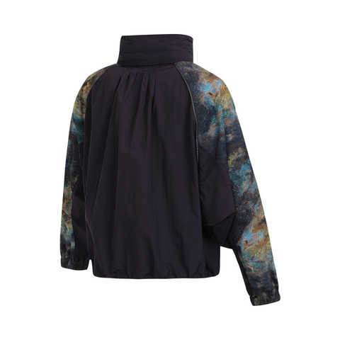 adidas阿迪达斯2025女子NG W W.R AOP JK梭织连帽外套JD5837