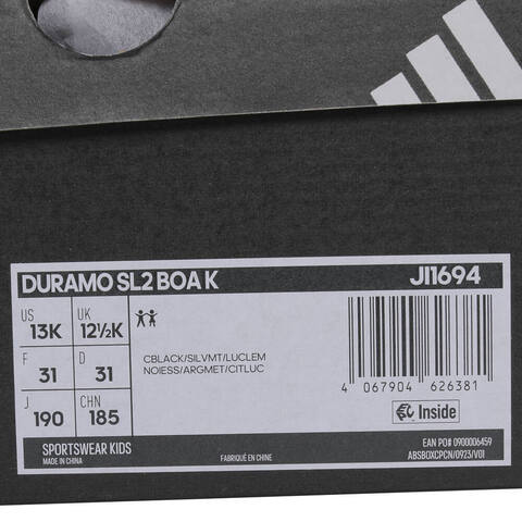 adidas阿迪达斯2025男小童DURAMO SL2 BOA K跑步常规JI1694