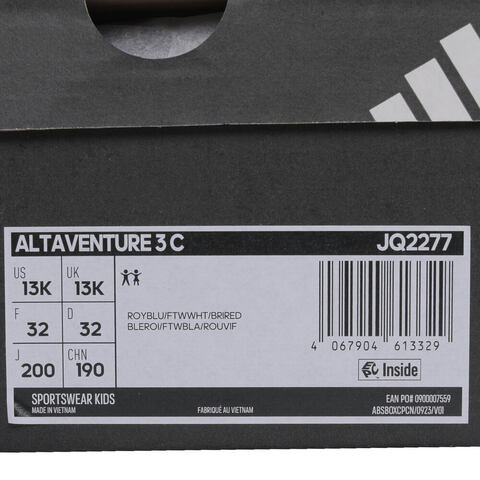 adidas阿迪达斯2025男小童ALTAVENTURE 3 C游泳童装JQ2277