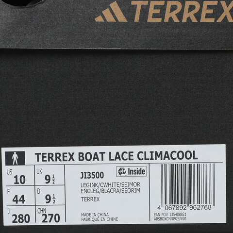 adidas阿迪达斯2025男子TERREX BOAT LACE CLIMACOOL户外越野JI3500