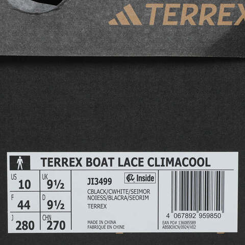 adidas阿迪达斯2025男子TERREX BOAT LACE CLIMACOOL户外越野JI3499