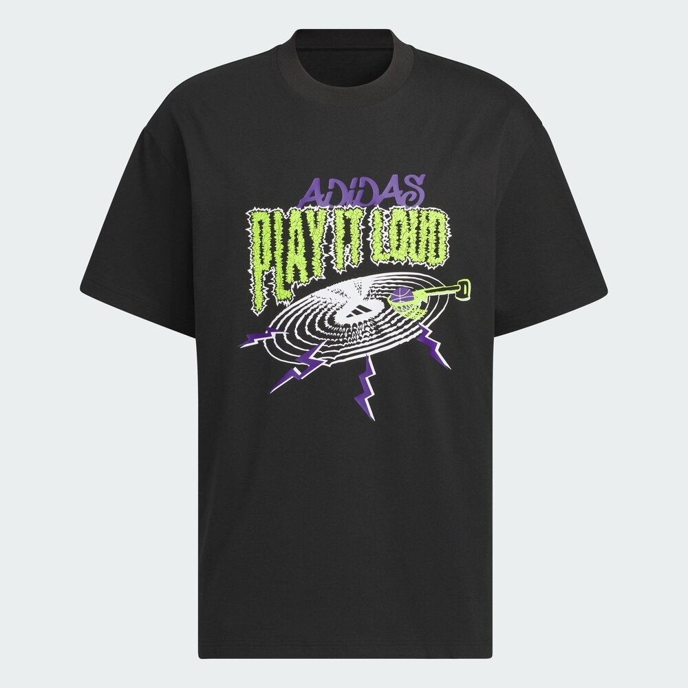 adidas阿迪达斯2025男子BB MUSIC TEE针织无领短TKA2297