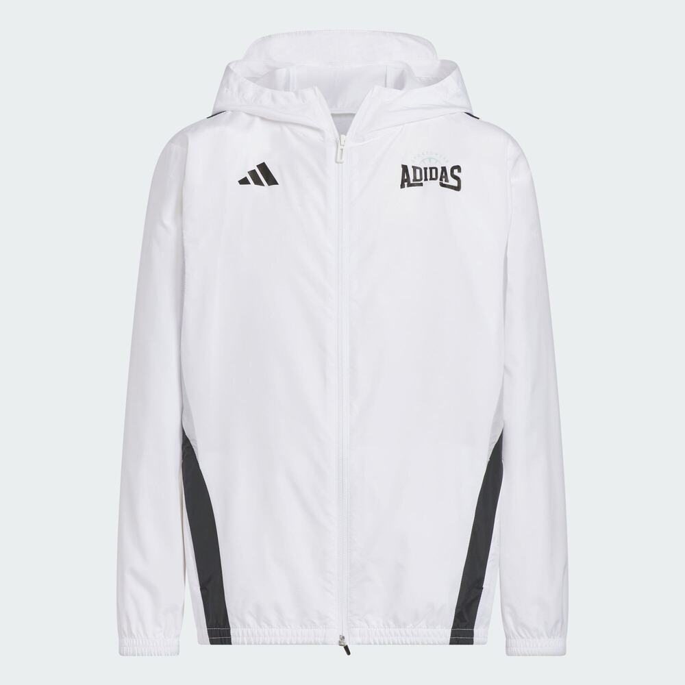 adidas阿迪达斯2025男大童JK HD JKT梭织连帽外套KC1553