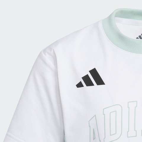 adidas阿迪达斯2025男小童LK SS TEE针织无领短TKC1543