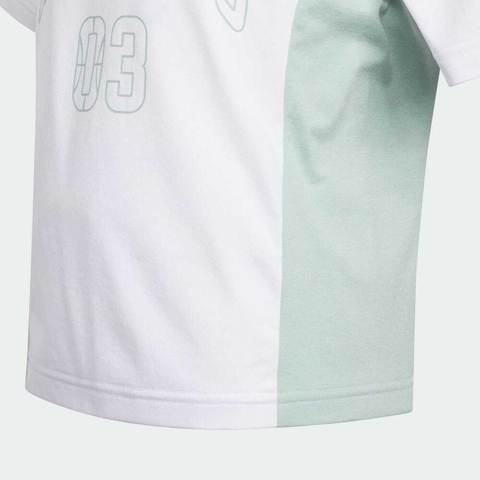 adidas阿迪达斯2025男小童LK SS TEE针织无领短TKC1543