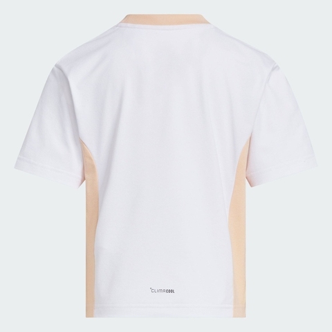 adidas阿迪达斯2025女小童LK SS TEE针织无领短TKC1544