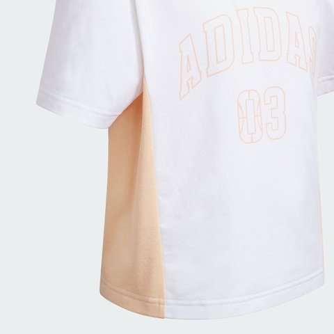 adidas阿迪达斯2025女小童LK SS TEE针织无领短TKC1544