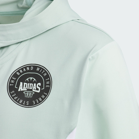 adidas阿迪达斯2025男小童LK HD JKT针织连帽外套KC1534